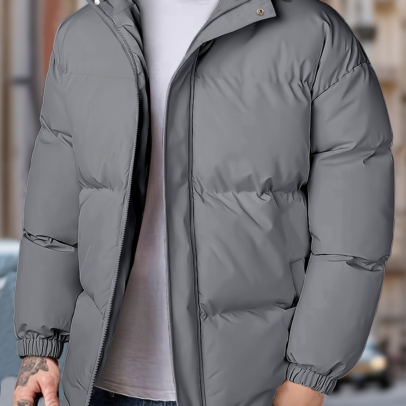 Veste D’Hiver Pour Homme Avec Capuche | Zippée
