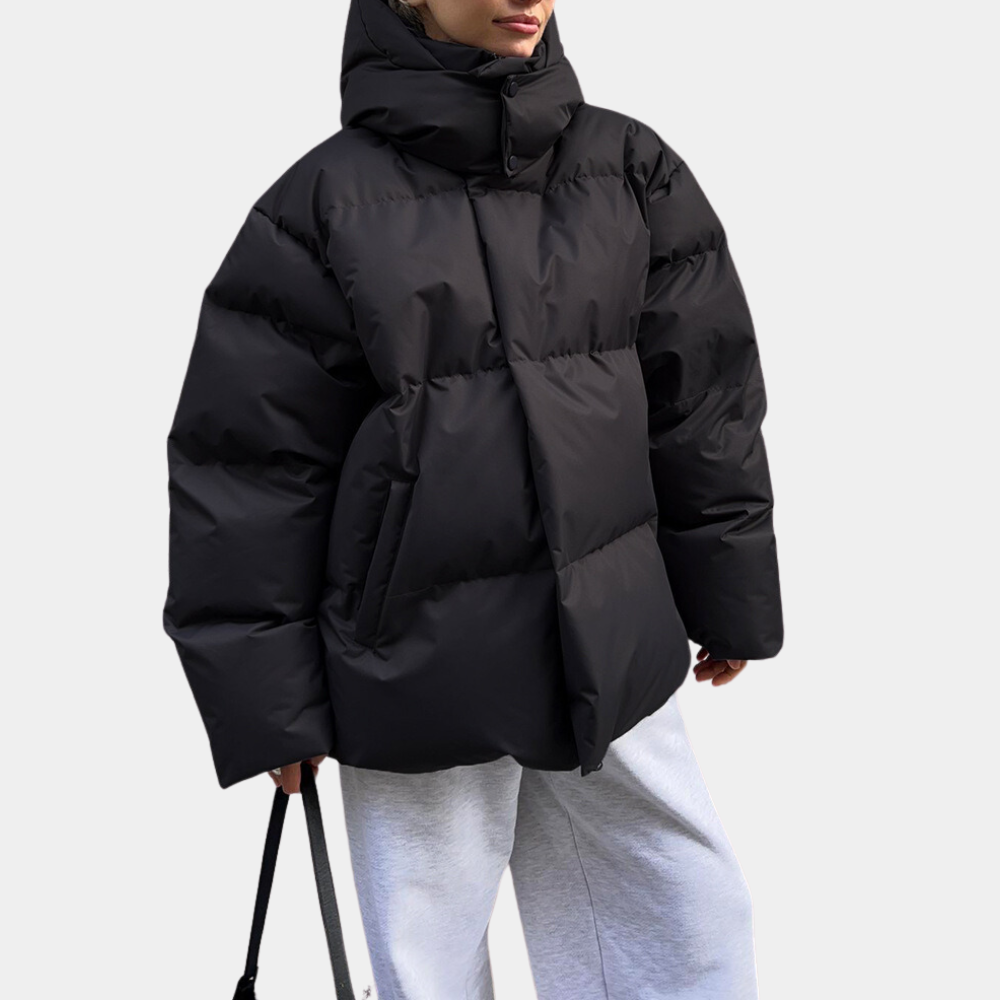 Veste Doudoune D’Hiver Pour Femme Avec Capuche | Manches Longues