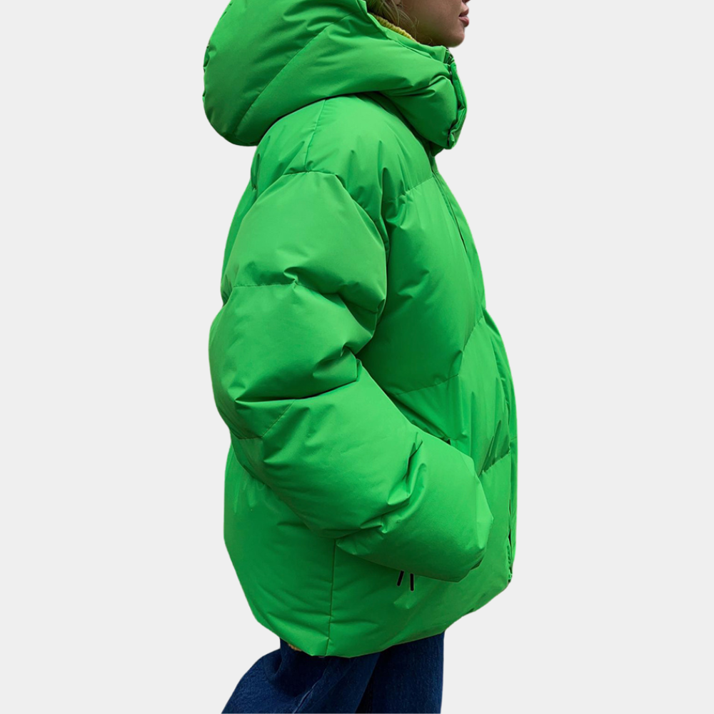 Veste Doudoune D’Hiver Pour Femme Avec Capuche | Manches Longues