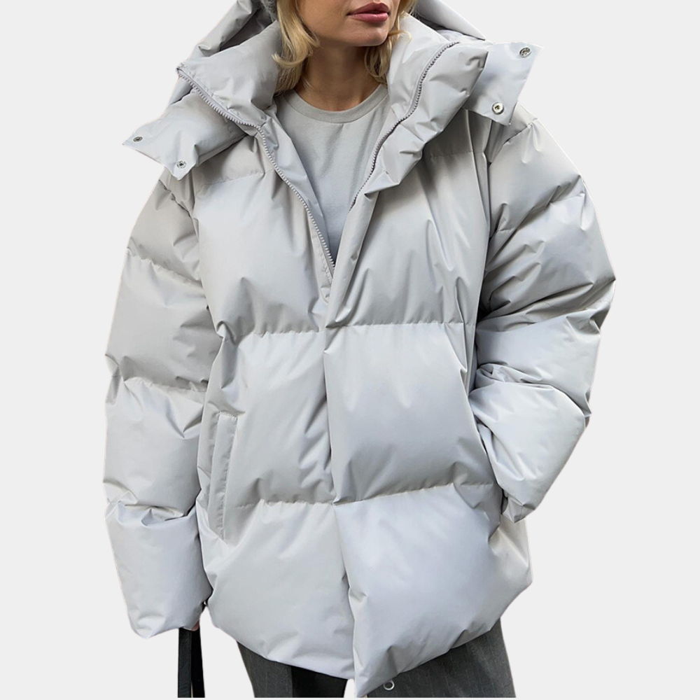 Veste Doudoune D’Hiver Pour Femme Avec Capuche | Manches Longues