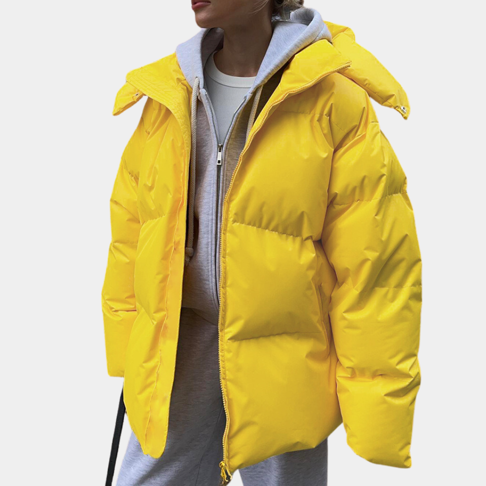 Veste Doudoune D’Hiver Pour Femme Avec Capuche | Manches Longues