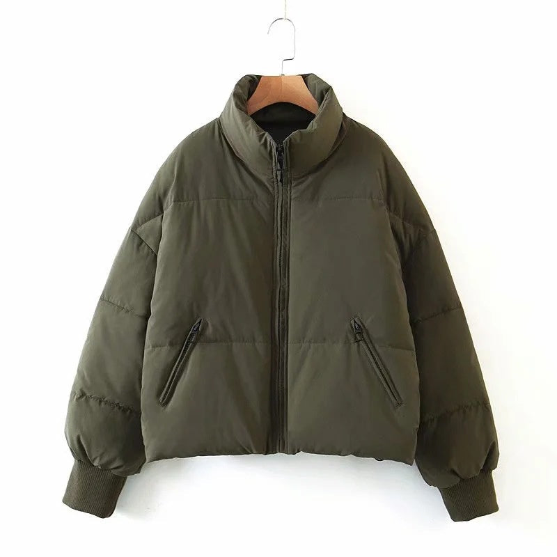 Veste Doudoune Stylée Pour Femme Avec Fermeture Éclair | Hiver