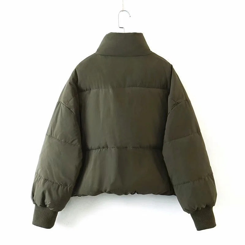 Veste Doudoune Stylée Pour Femme Avec Fermeture Éclair | Hiver
