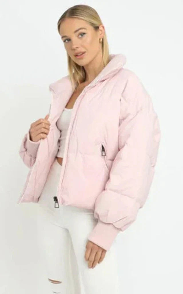 Veste Doudoune Stylée Pour Femme Avec Fermeture Éclair | Hiver