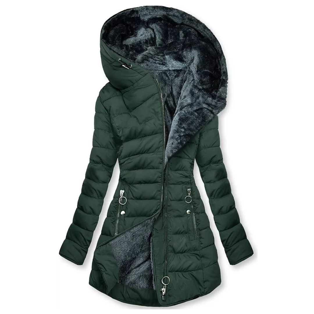 Manteau D’Hiver Avec Capuche Pour Femme | Manches Longues