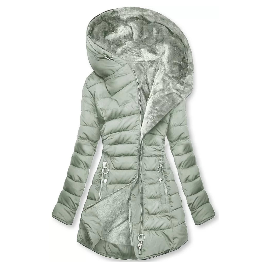 Manteau D’Hiver Avec Capuche Pour Femme | Manches Longues