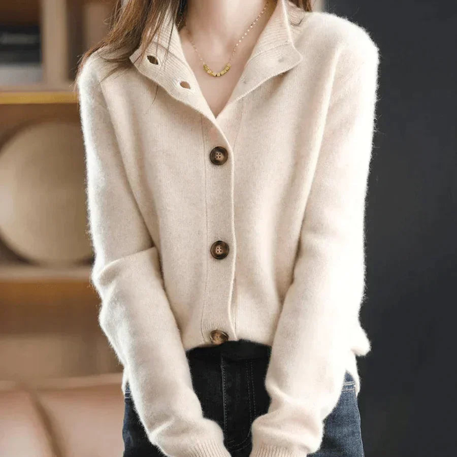 Cardigan D'hiver À Manches Longues Pour Femme | Ouverture Sur Le Devant