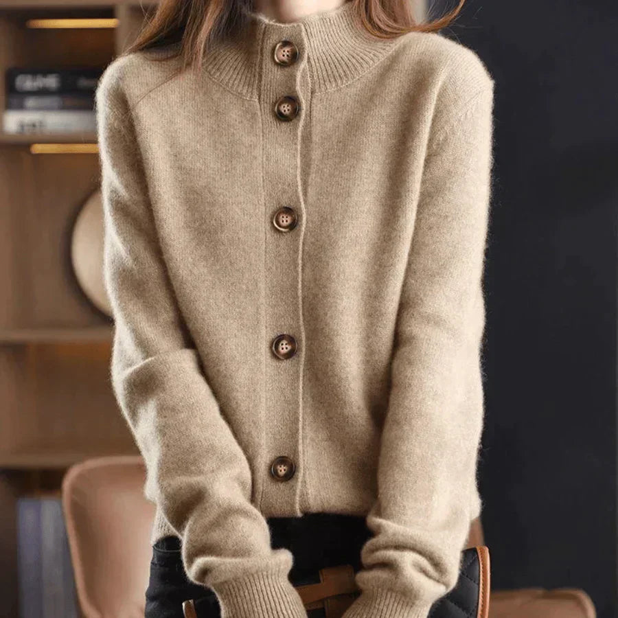 Cardigan D'hiver À Manches Longues Pour Femme | Ouverture Sur Le Devant