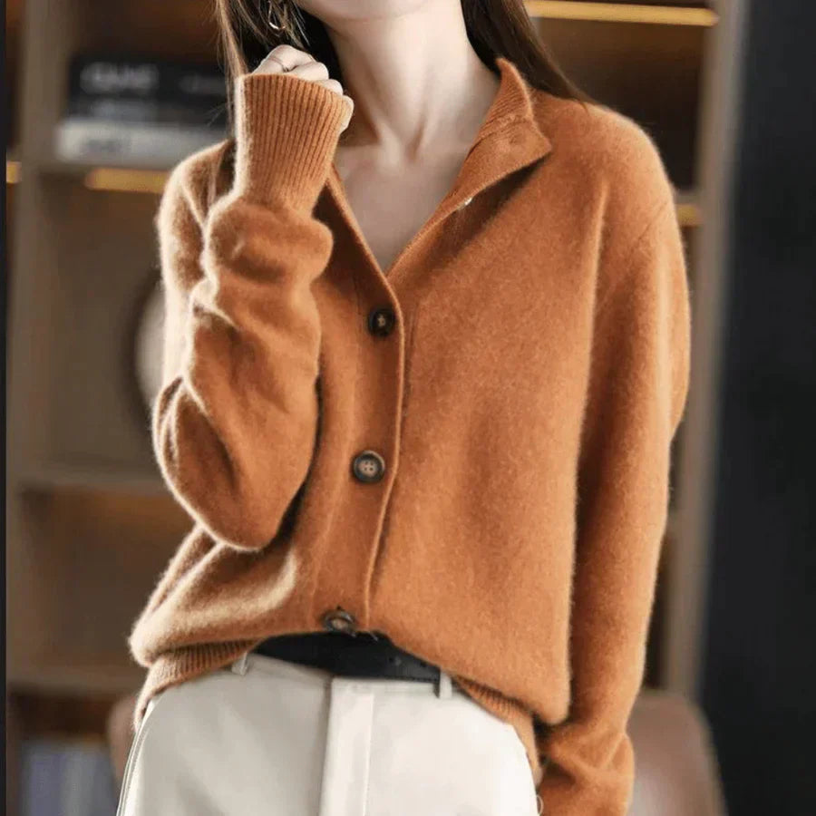 Cardigan D'hiver À Manches Longues Pour Femme | Ouverture Sur Le Devant