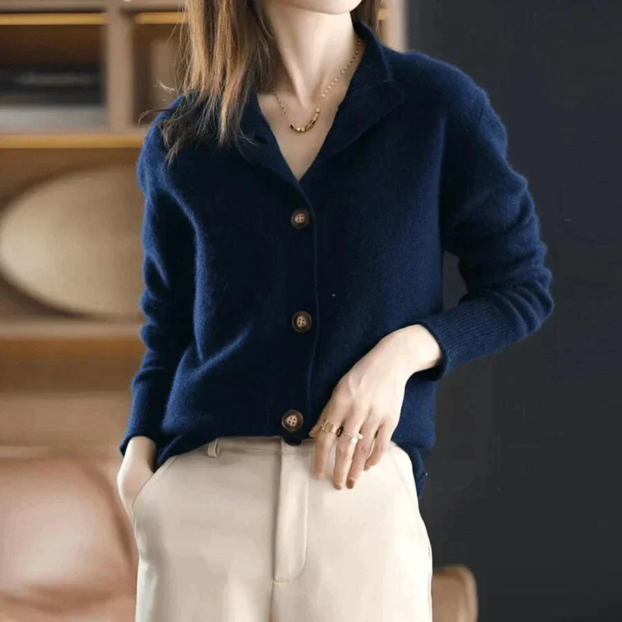 Cardigan D'hiver À Manches Longues Pour Femme | Ouverture Sur Le Devant