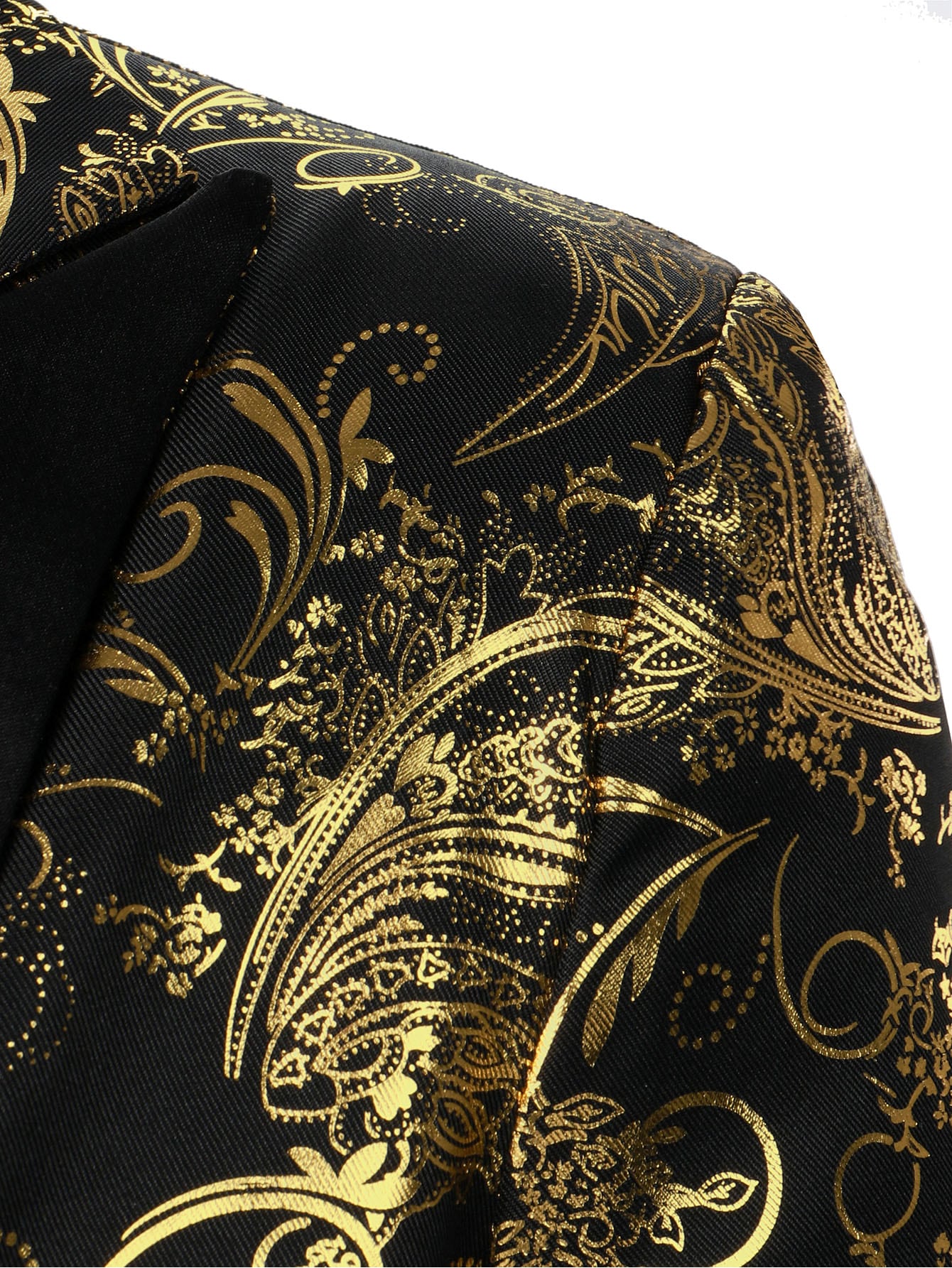 Blazer De Smoking Fleuri Pour Homme Pour Les Fêtes | Shiny