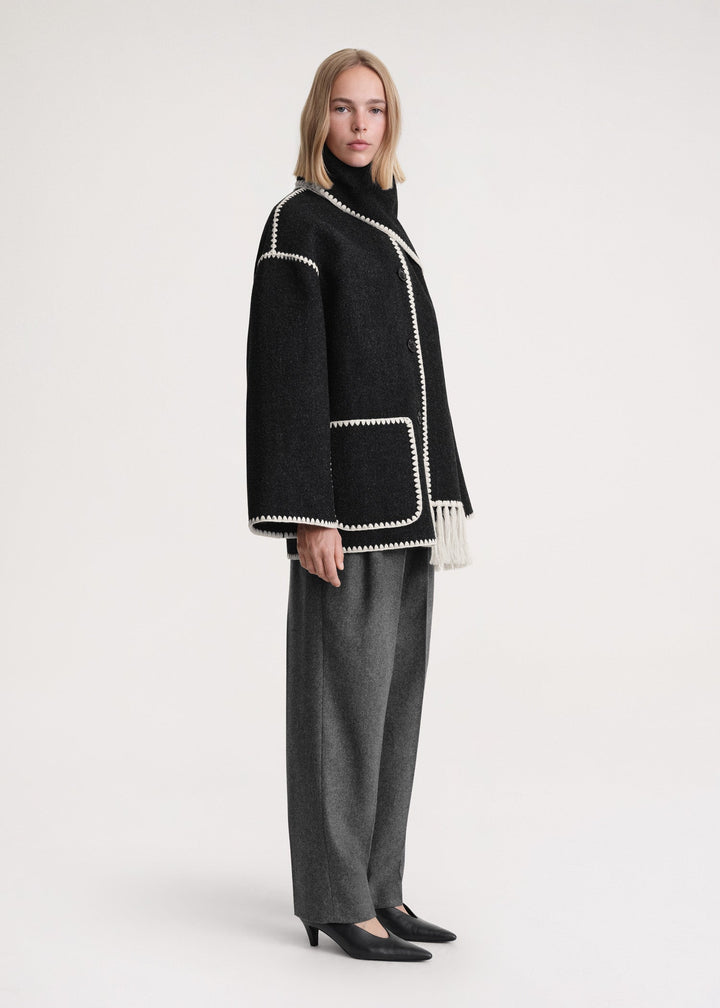 Manteau D’Hiver Luxueux Pour Femme | Avec Écharpe