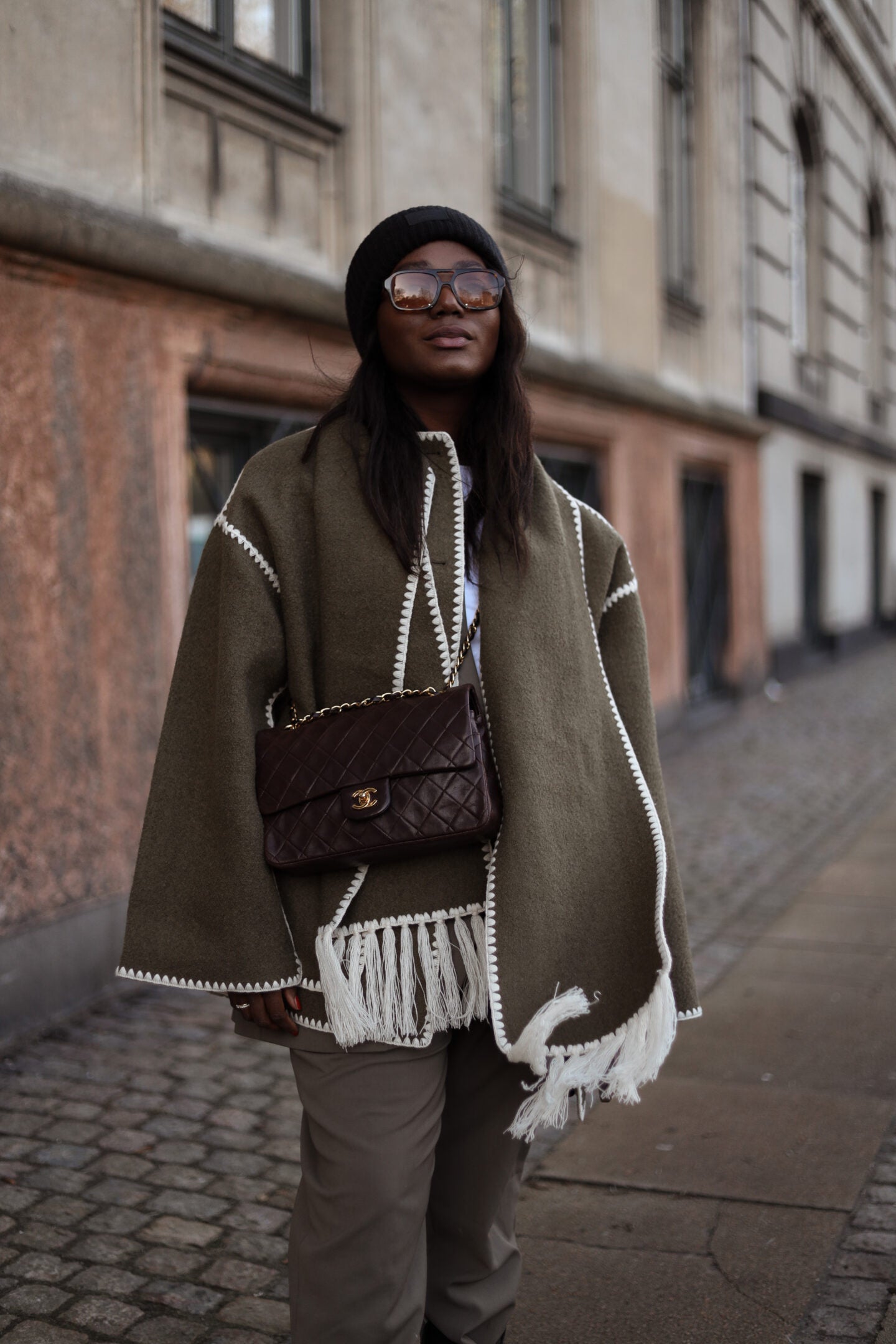 Manteau D’Hiver Luxueux Pour Femme | Avec Écharpe