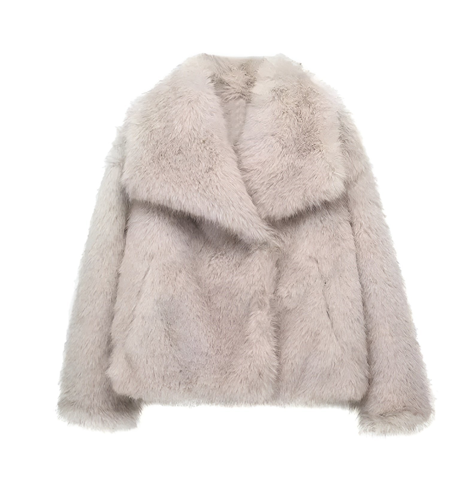 Manteau En Fourrure À Manches Longues Pour Femme | Décontracté