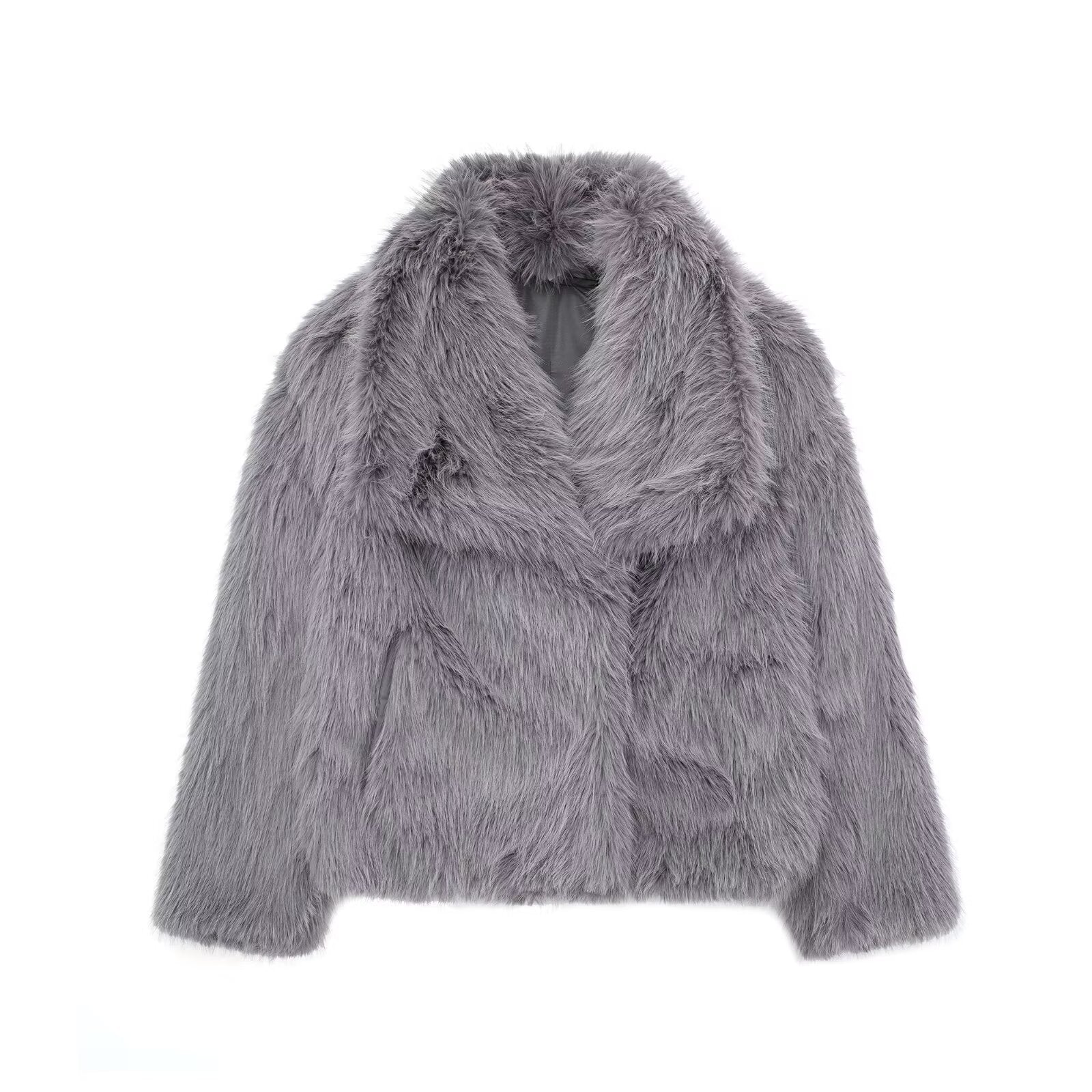 Manteau En Fourrure À Manches Longues Pour Femme | Décontracté