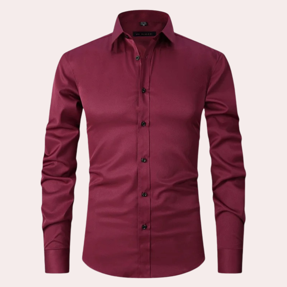 Chemise Formelle Extensible Pour Homme | Manche Longue