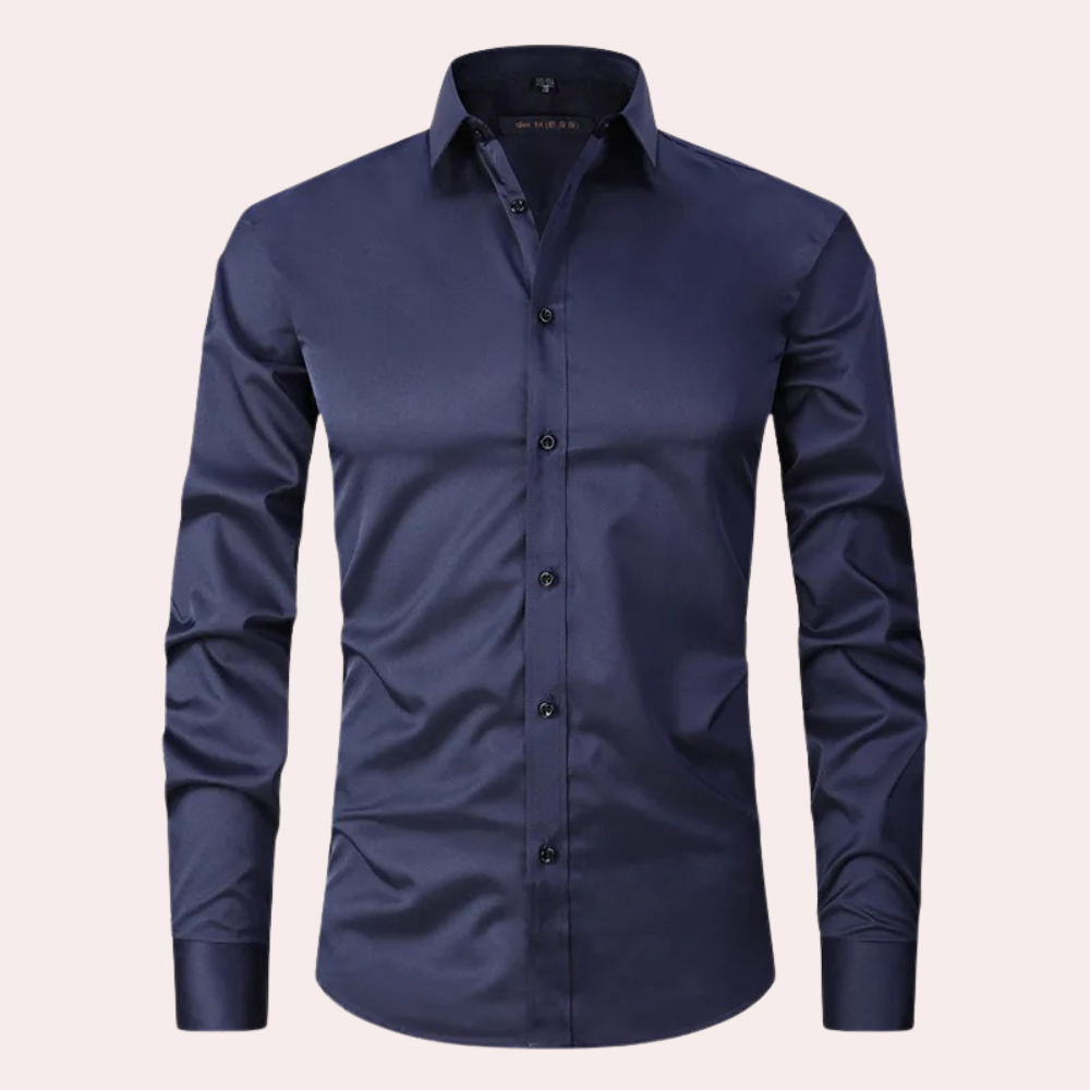 Chemise Formelle Extensible Pour Homme | Manche Longue