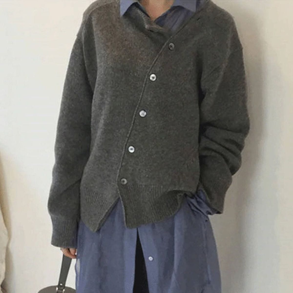 Pull Boutonné À Manches Longues Pour Femme | Décontracté