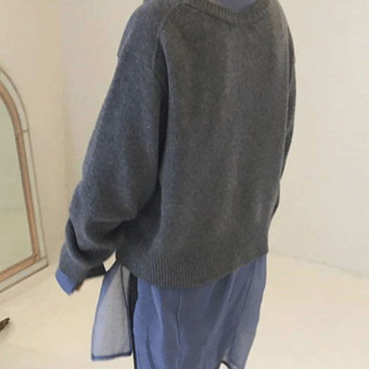 Pull Boutonné À Manches Longues Pour Femme | Décontracté
