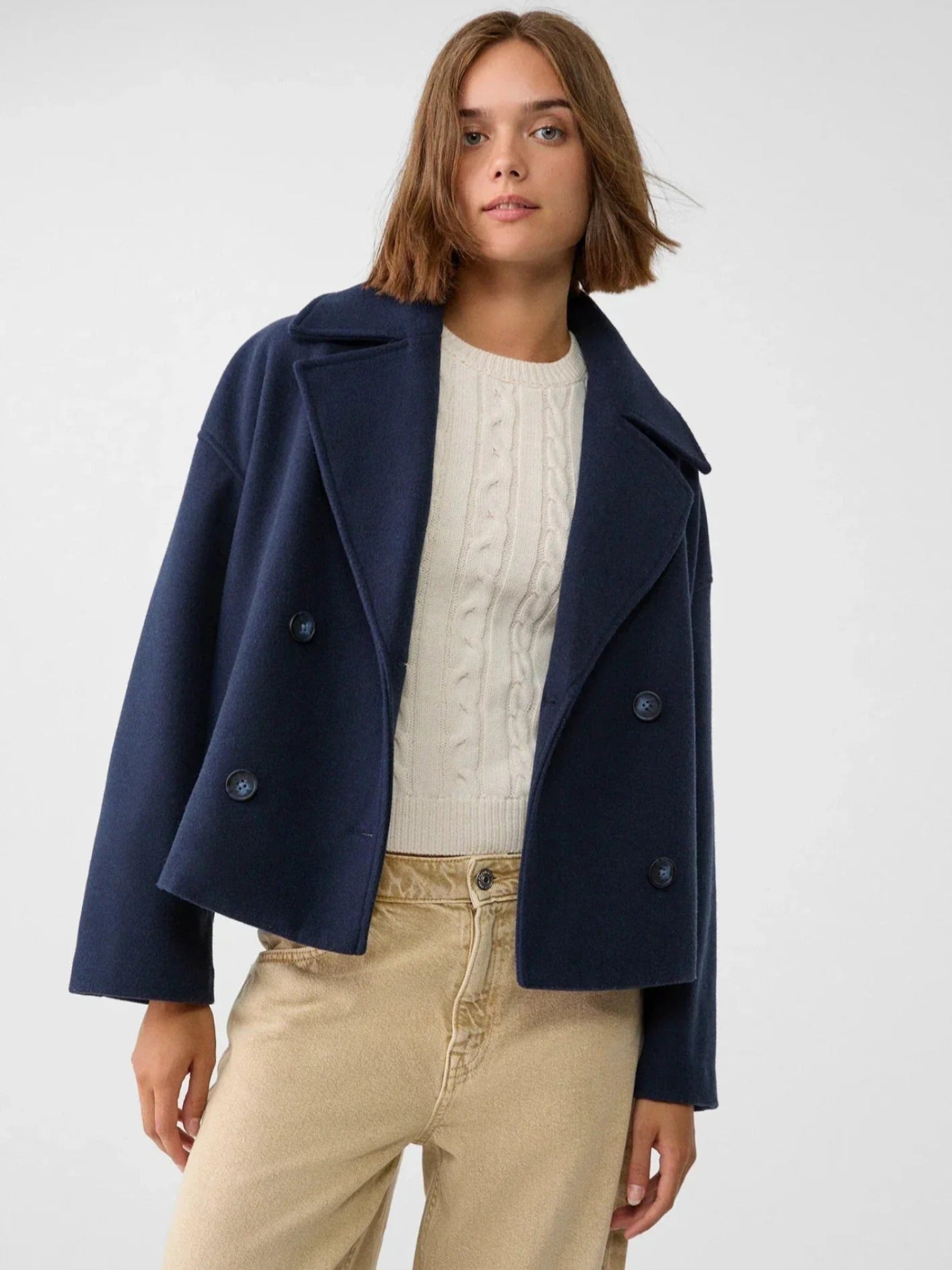 Amelia | Veste Croisée Classique | Double Boutonnage
