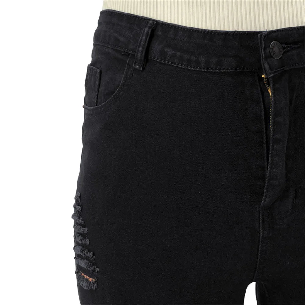 Jeans Extensibles Grandes Tailles Pour Femme | Avec Fermeture Éclair