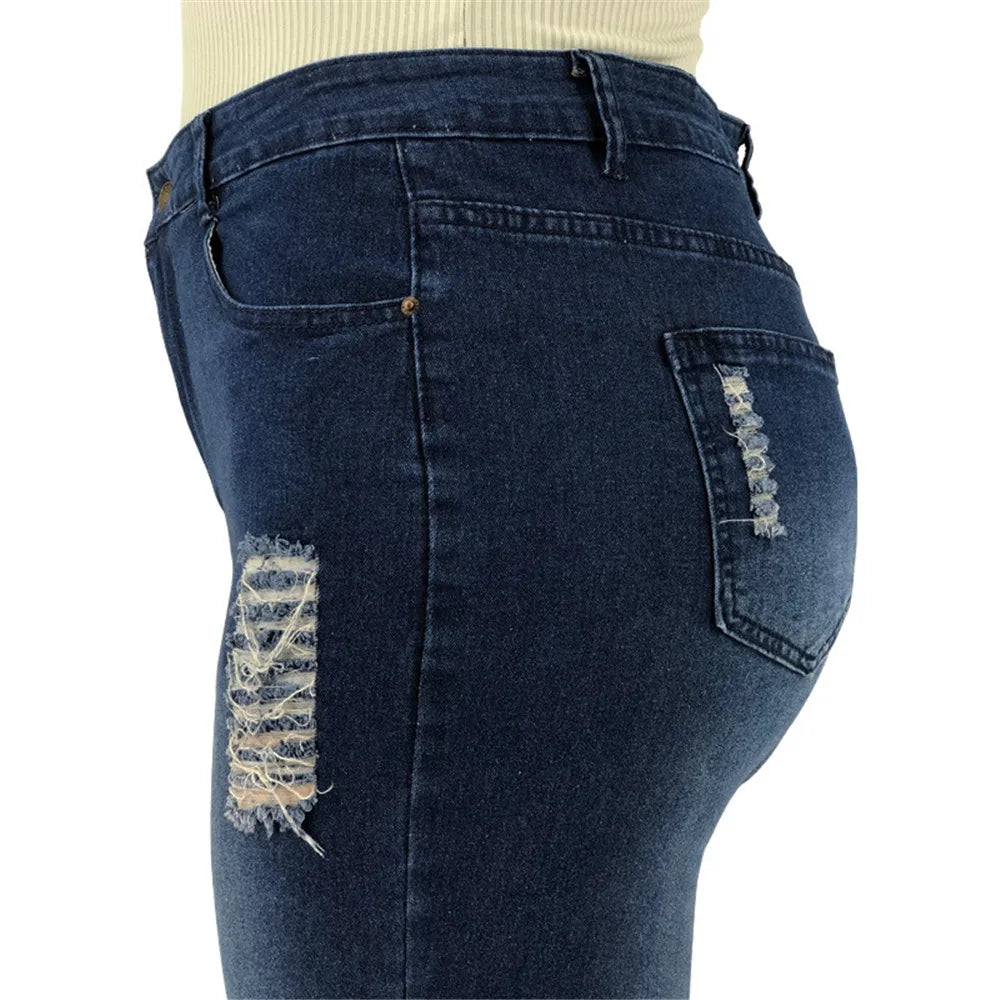 Jeans Extensibles Grandes Tailles Pour Femme | Avec Fermeture Éclair