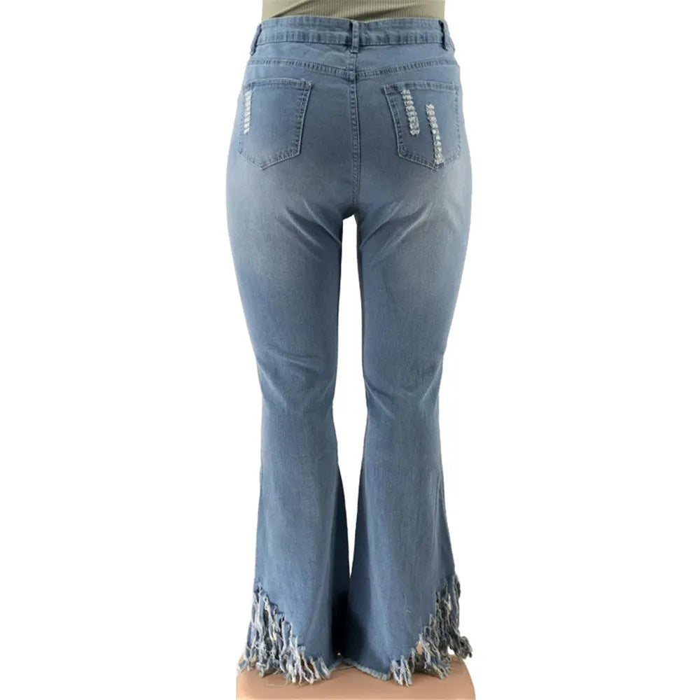 Jeans Extensibles Grandes Tailles Pour Femme | Avec Fermeture Éclair