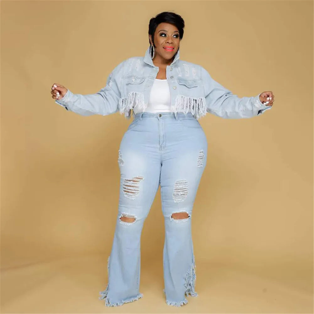 Jeans Extensibles Grandes Tailles Pour Femme | Avec Fermeture Éclair