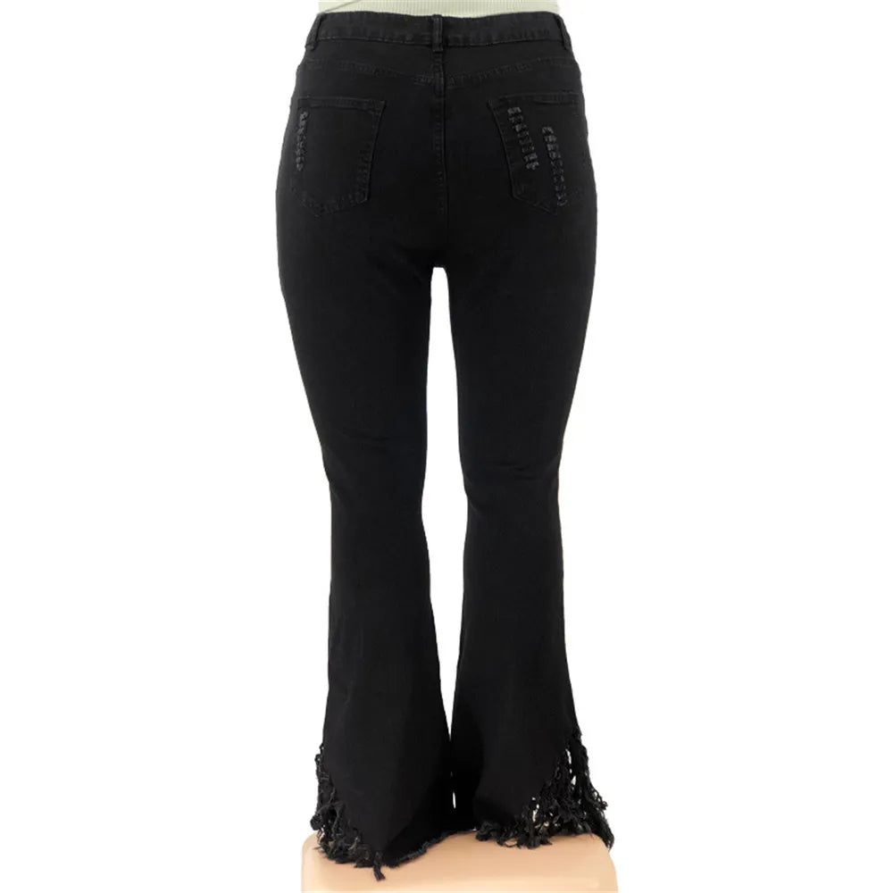 Jeans Extensibles Grandes Tailles Pour Femme | Avec Fermeture Éclair