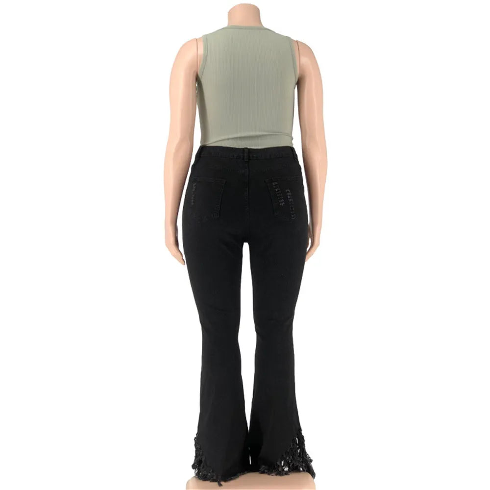 Jeans Extensibles Grandes Tailles Pour Femme | Avec Fermeture Éclair