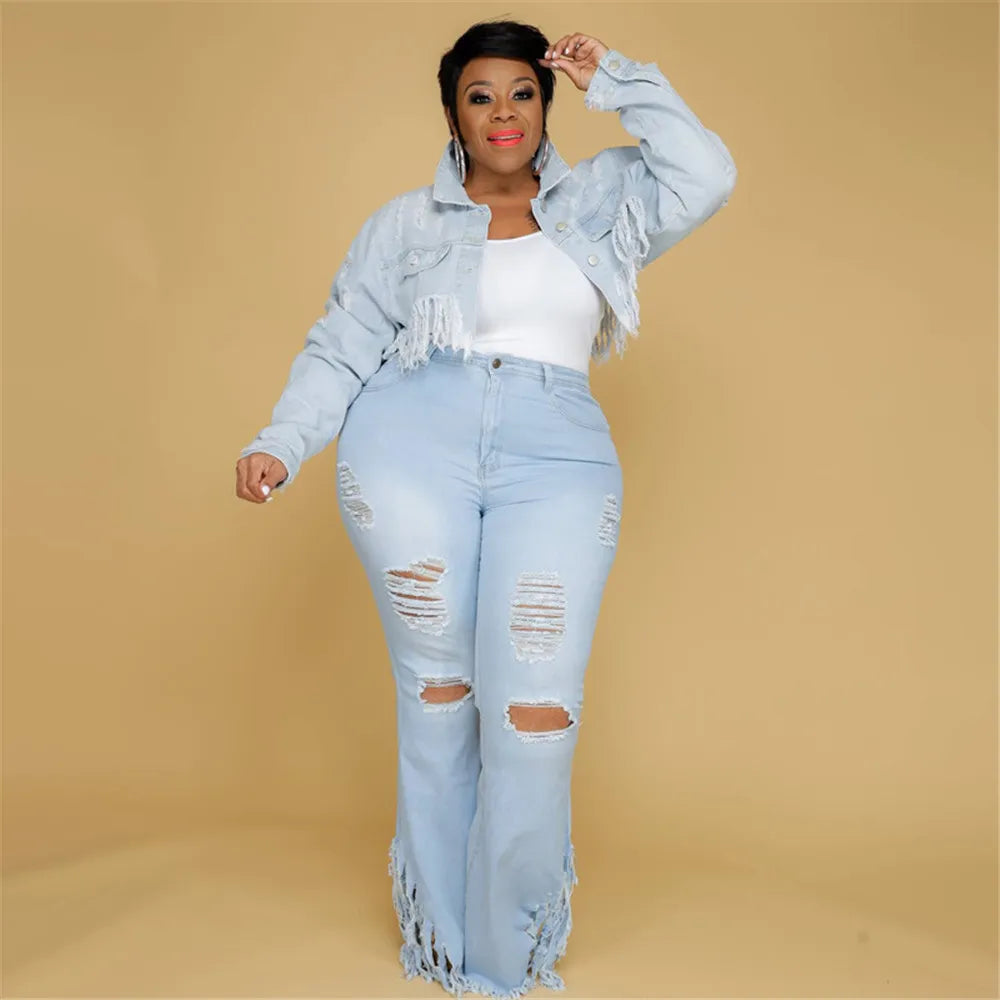 Jeans Extensibles Grandes Tailles Pour Femme | Avec Fermeture Éclair