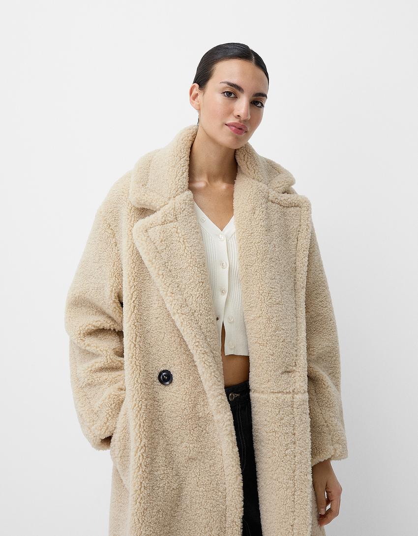 Manteau Long En Peluche Pour Femmes | Classique
