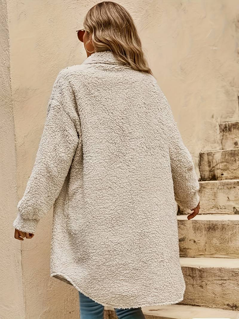 Manteau En Peluche Oversize Pour Femme | Hiver