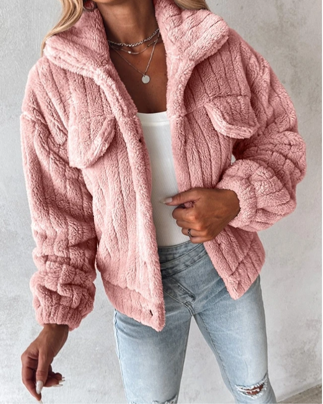 Veste Teddy Structurée Pour Femme | Courte