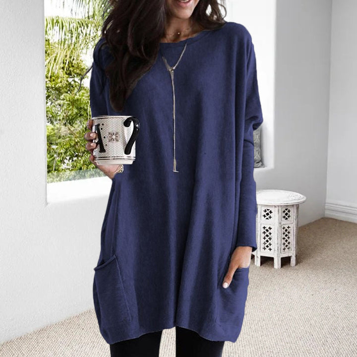 Pull Tunique Oversize Avec Poches Pour Femme | Hiver