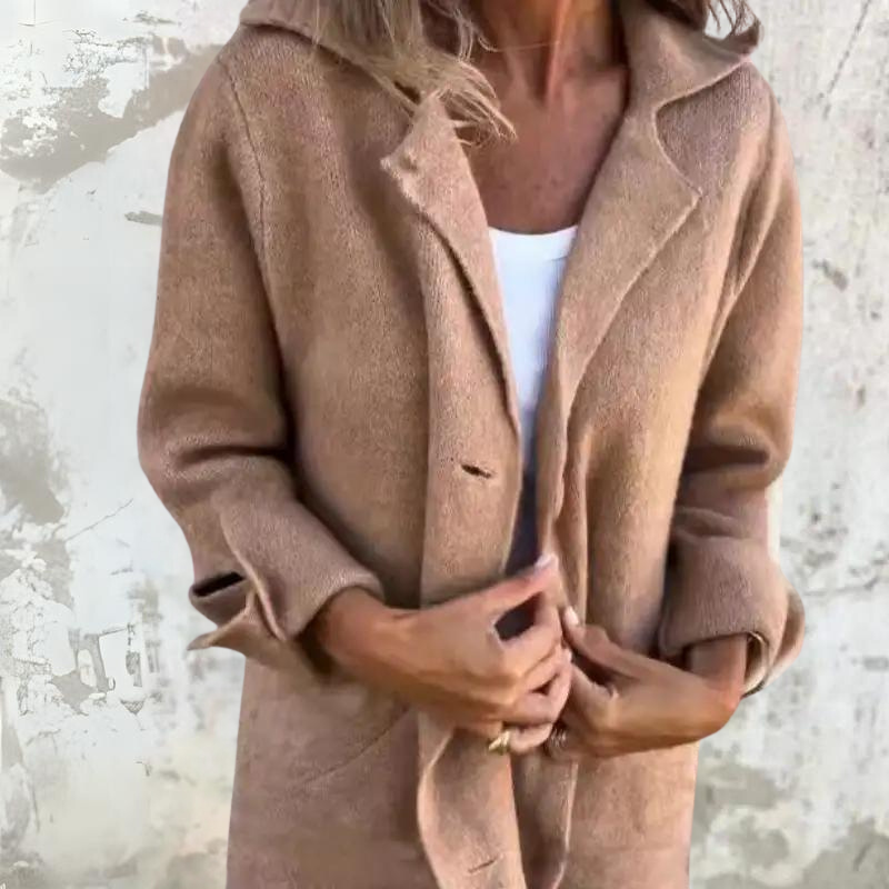 Manteau D’hiver Boutonné Pour Femme | Long