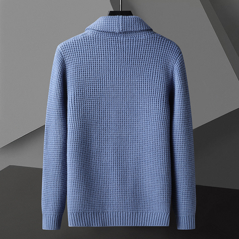 Cardigan Boutonné À Col Revers Pour Homme | Hiver
