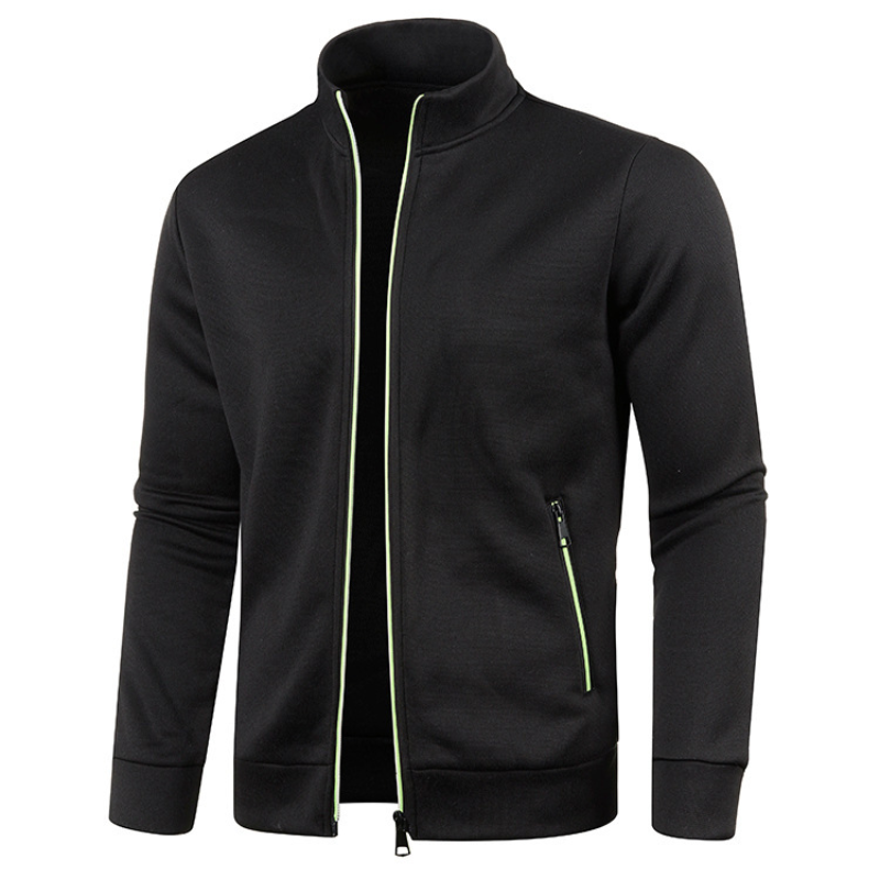 Veste D'hiver Décontractée À Fermeture Éclair Pour Homme | Col Montant