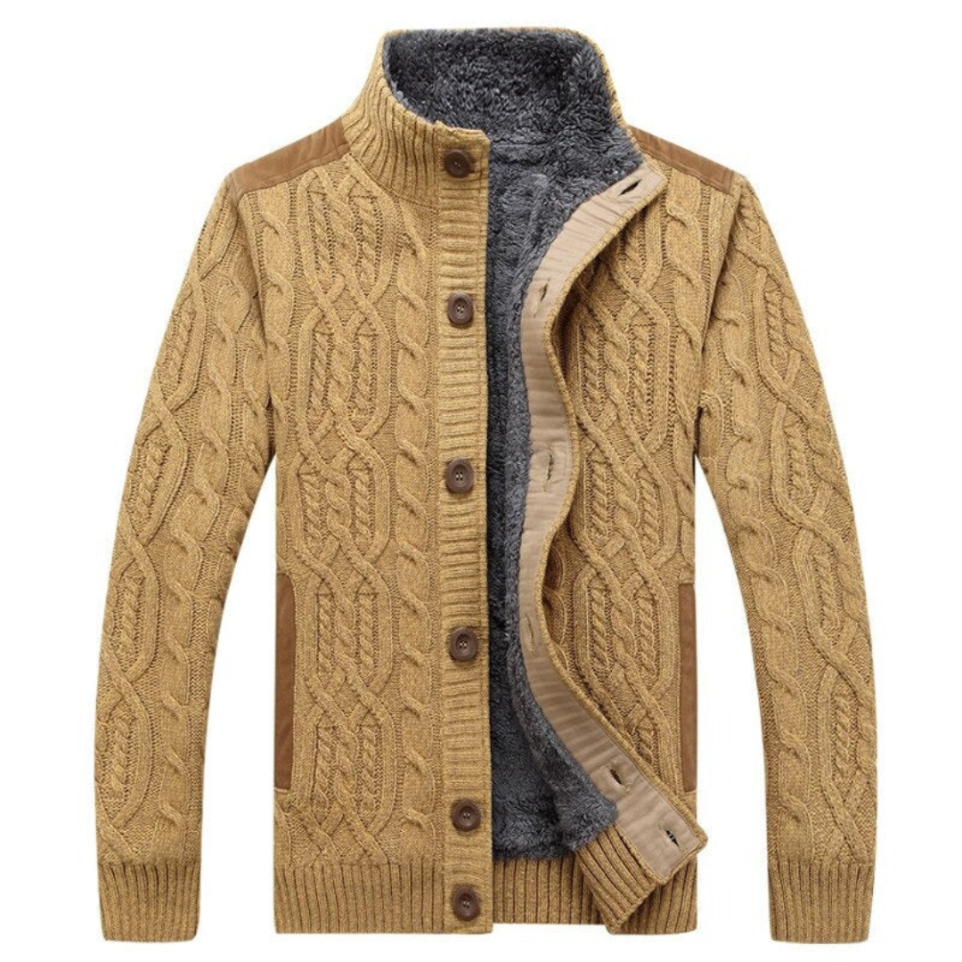 Cardigan En Maille Boutonné Pour Homme | Manches Longues