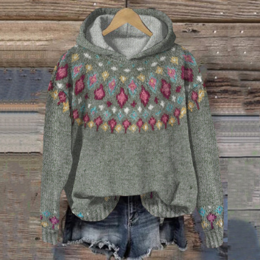 Sweat À Capuche Décontracté En Tricot À Manches Longues Pour Femme | Hiver