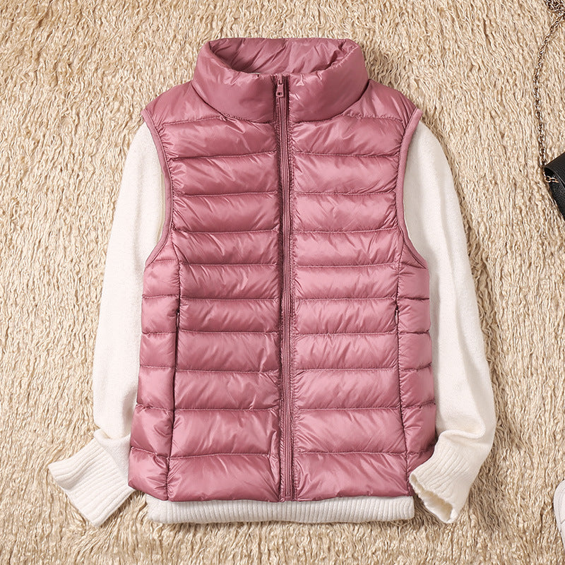 Gilet D'hiver Sans Manches Pour Femme | Fermeture Éclair