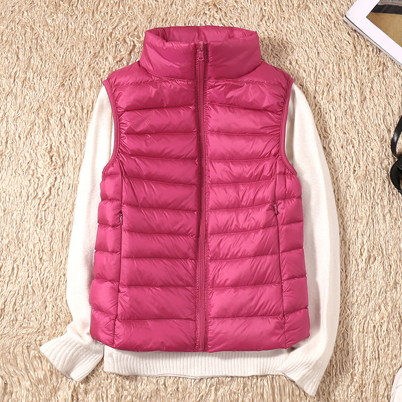 Gilet D'hiver Sans Manches Pour Femme | Fermeture Éclair