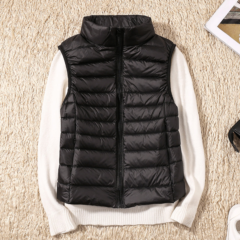 Gilet D'hiver Sans Manches Pour Femme | Fermeture Éclair