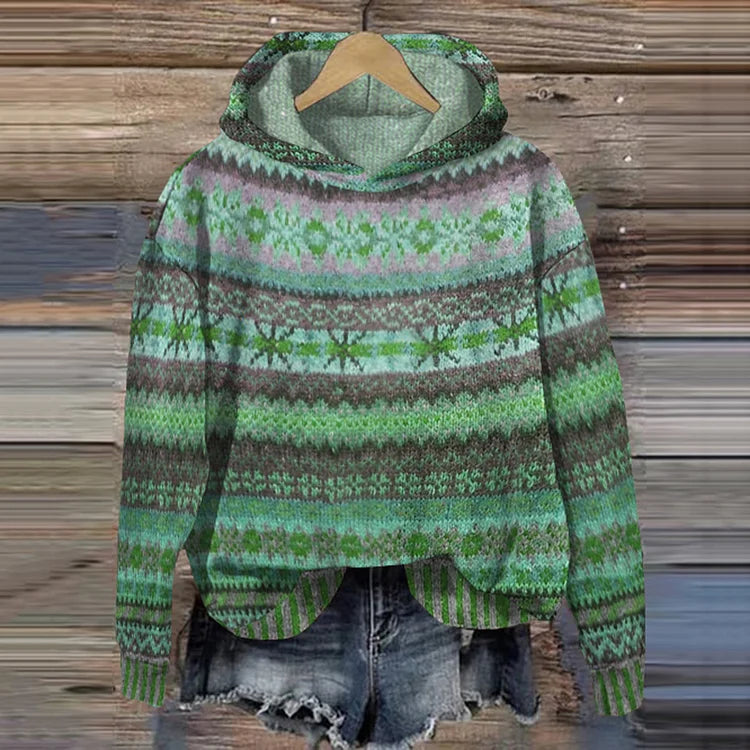 Pull Tricoté Tendance Avec Capuche Pour Femme | Automne