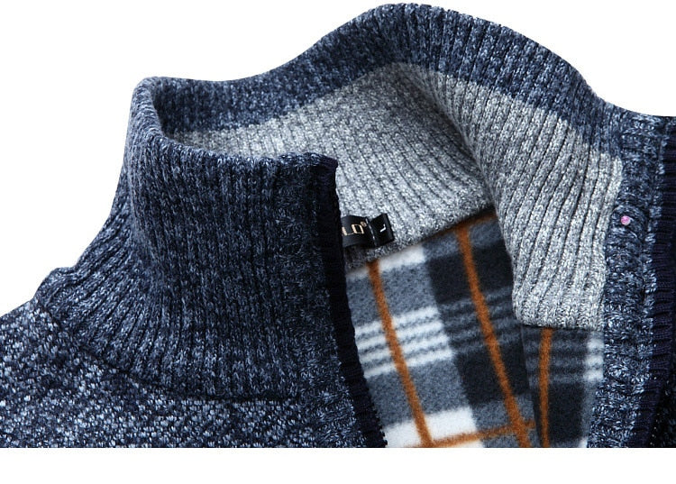 Pull Décontracté En Maille À Col Montant Pour Homme | Hiver