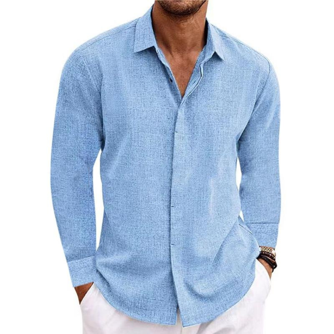 Chemise À Manches Longues Pour Hommes | Coupe Détendue