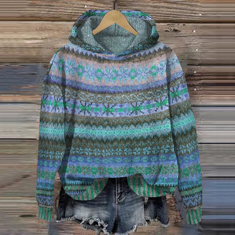 Pull Tricoté Tendance Avec Capuche Pour Femme | Automne