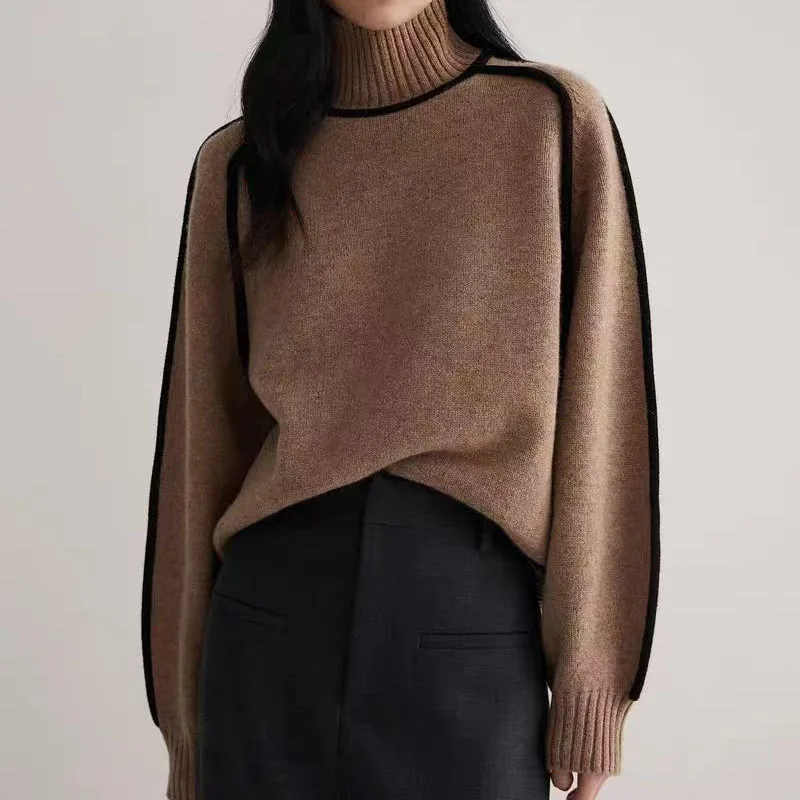 Pull Col Roulé En Cachemire Pour Femme | Hiver