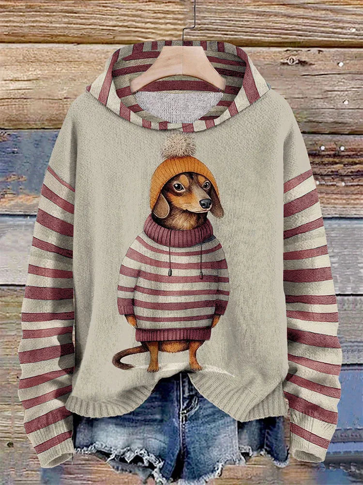 Pull Imprimé Décontracté Pour Femme | Avec Capuche