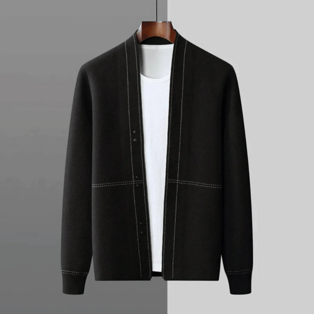 Cardigan Moderne Ouvert Sur Le Devant Pour Homme | Manches Longues